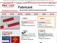 Tablet Screenshot of pac-list.com